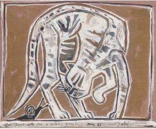 John Craxton, R.A. - Cat & Snail