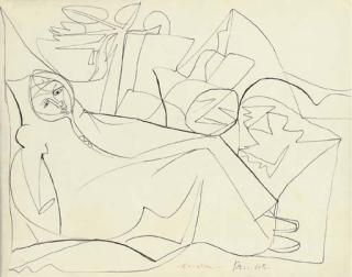 John Craxton, R.A. - Cretan Shepherd In A Cloak, Study For Homage To Alones