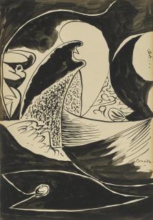 John Craxton, R.A. - Entrance To A Lane