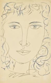 John Craxton, R.A. - Face Of A Girl