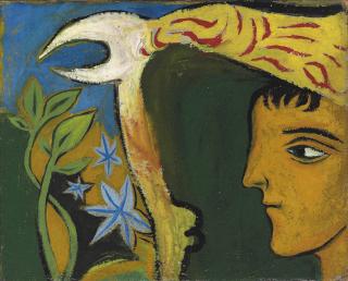 John Craxton, R.A. - Figure in a Tree