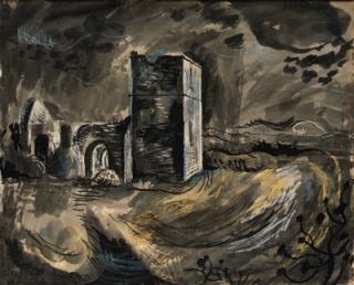 John Craxton, R.A. - Knowlton Church, Dorset