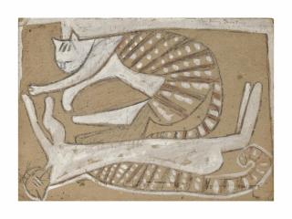 John Craxton, R.A. - Sleeping cats