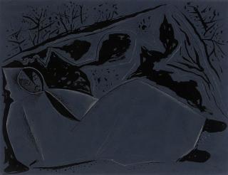 John Craxton, R.A. - Study for Homage to Alones