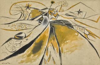 John Craxton, R.A. - Study For Island Roadway