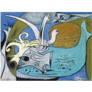 John Craxton, R.A. - Tree Root In A Welsh Estuary