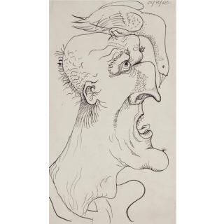 John Craxton - Grotesque With Bird