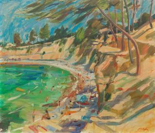 John Cunningham RGI DLITT - Bathers, South of France