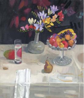 John Cunningham - Fruit and Freesias
