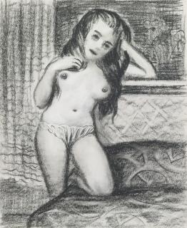 John Currin - Black Haired Nude