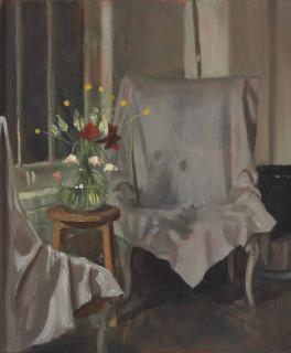John Currin - Covered Chair