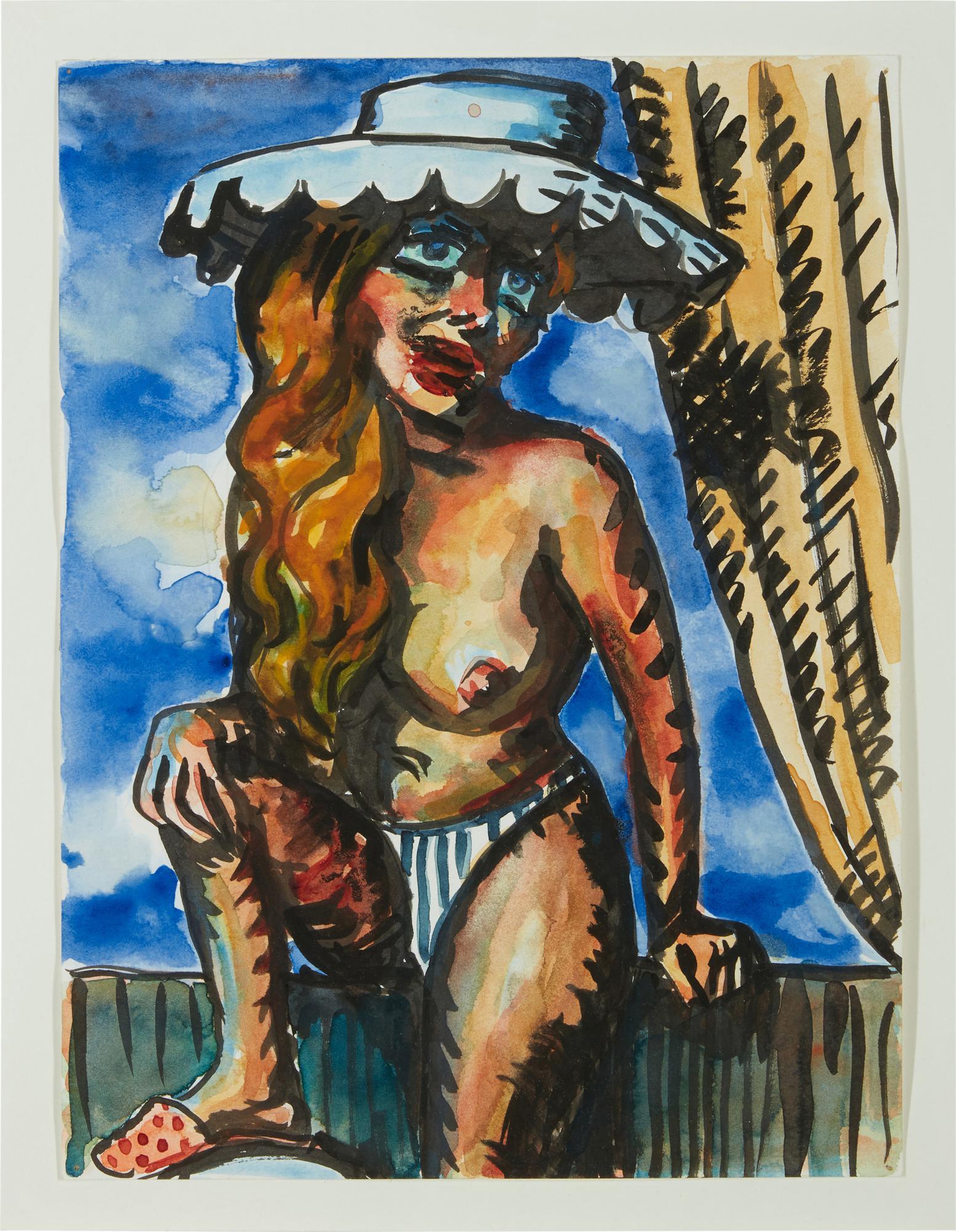 John Currin - Girl in Hat