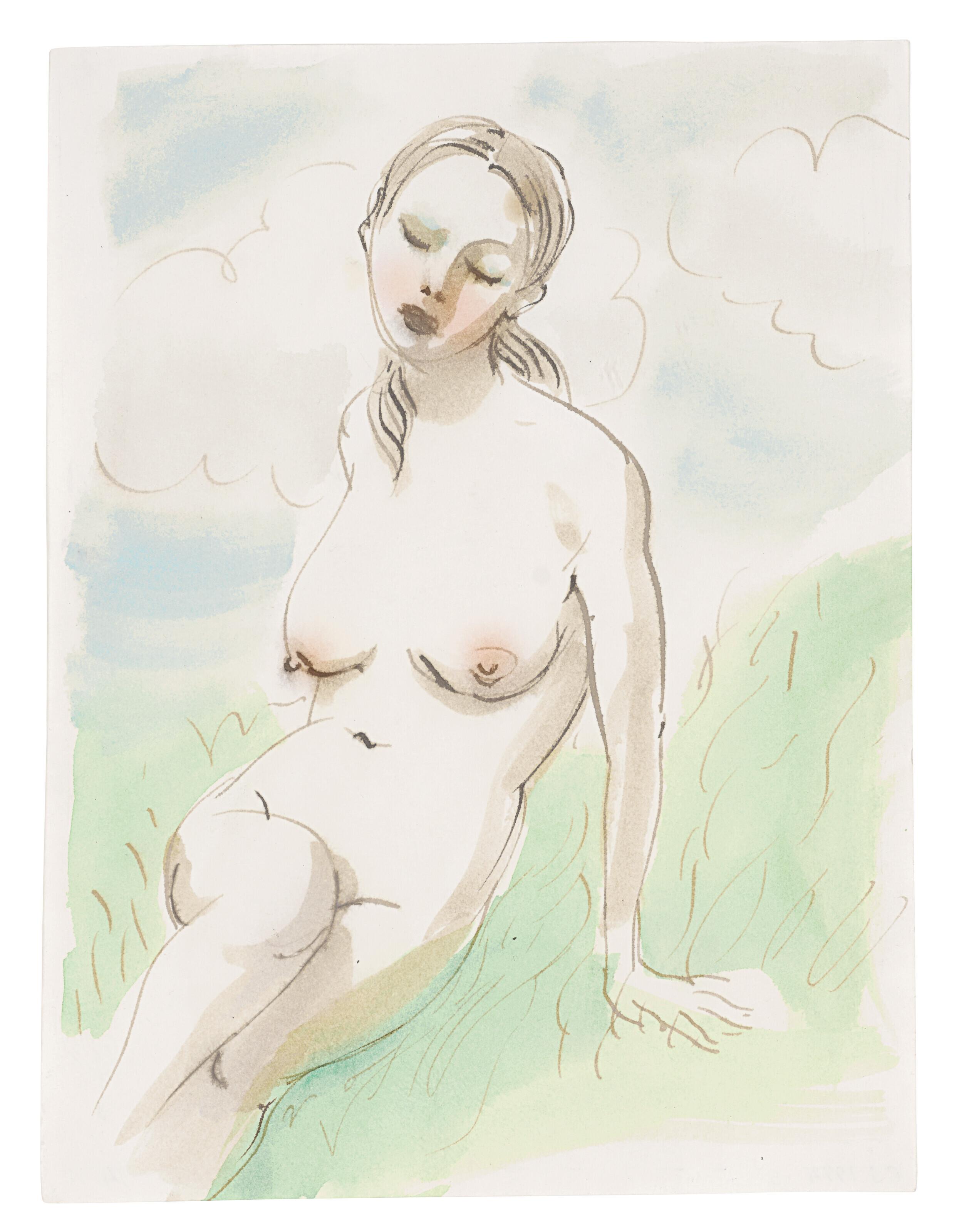 John Currin - Girl on a Hill