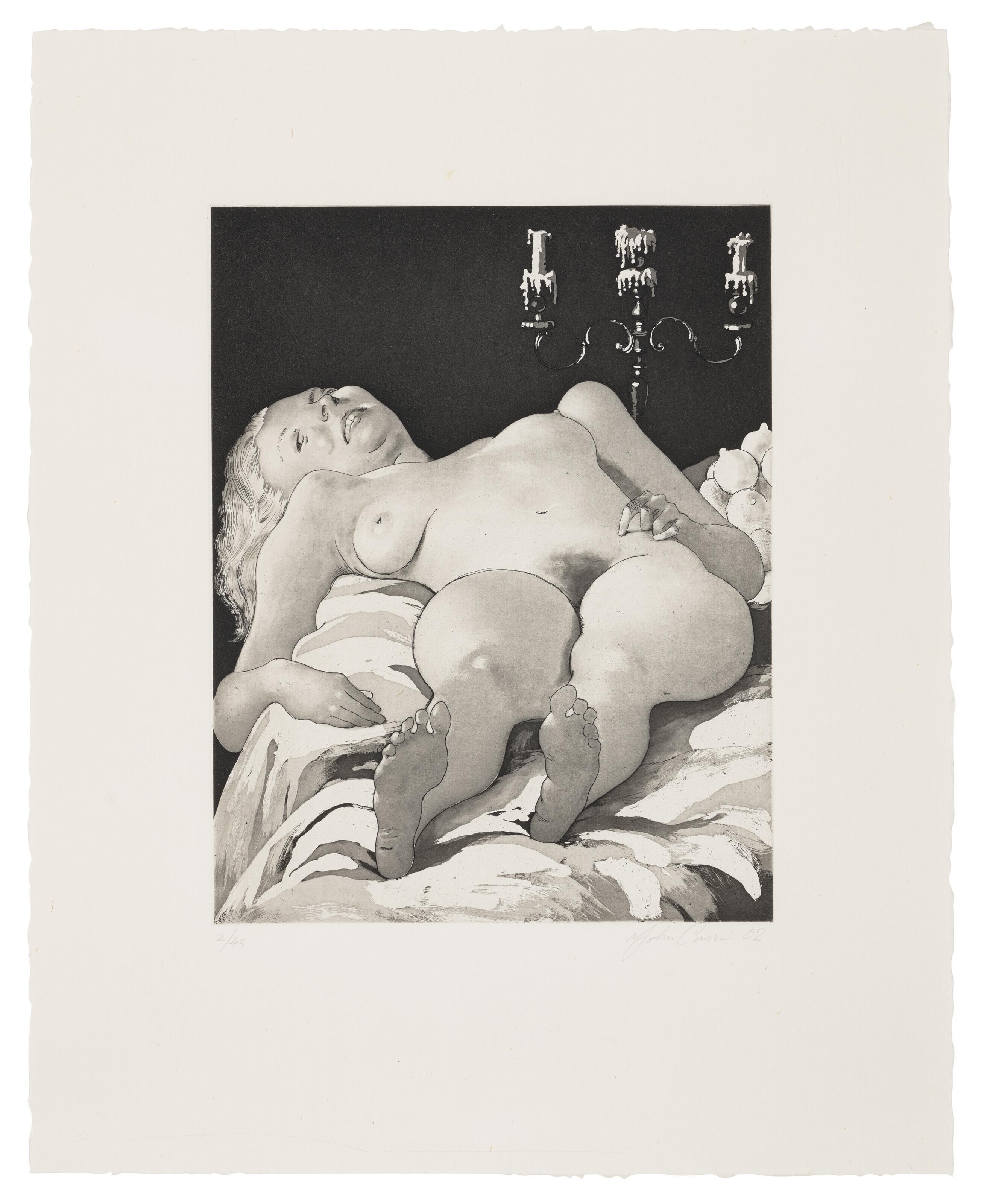 John Currin - Nude on a Table