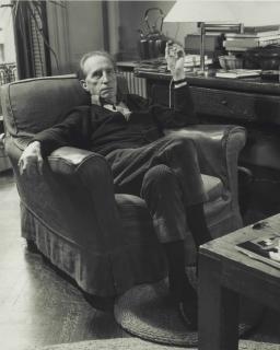 John D. Schiff - Marcel Duchamp Sitting in Armchair, 1950s