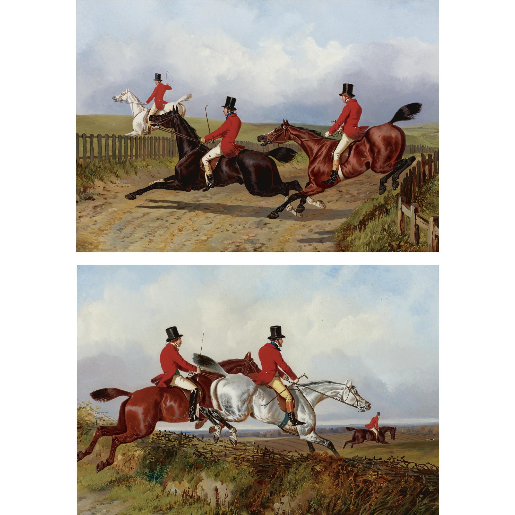 John Dalby of York - British Clearing The Bank And Crossing The Road (Two Works)
