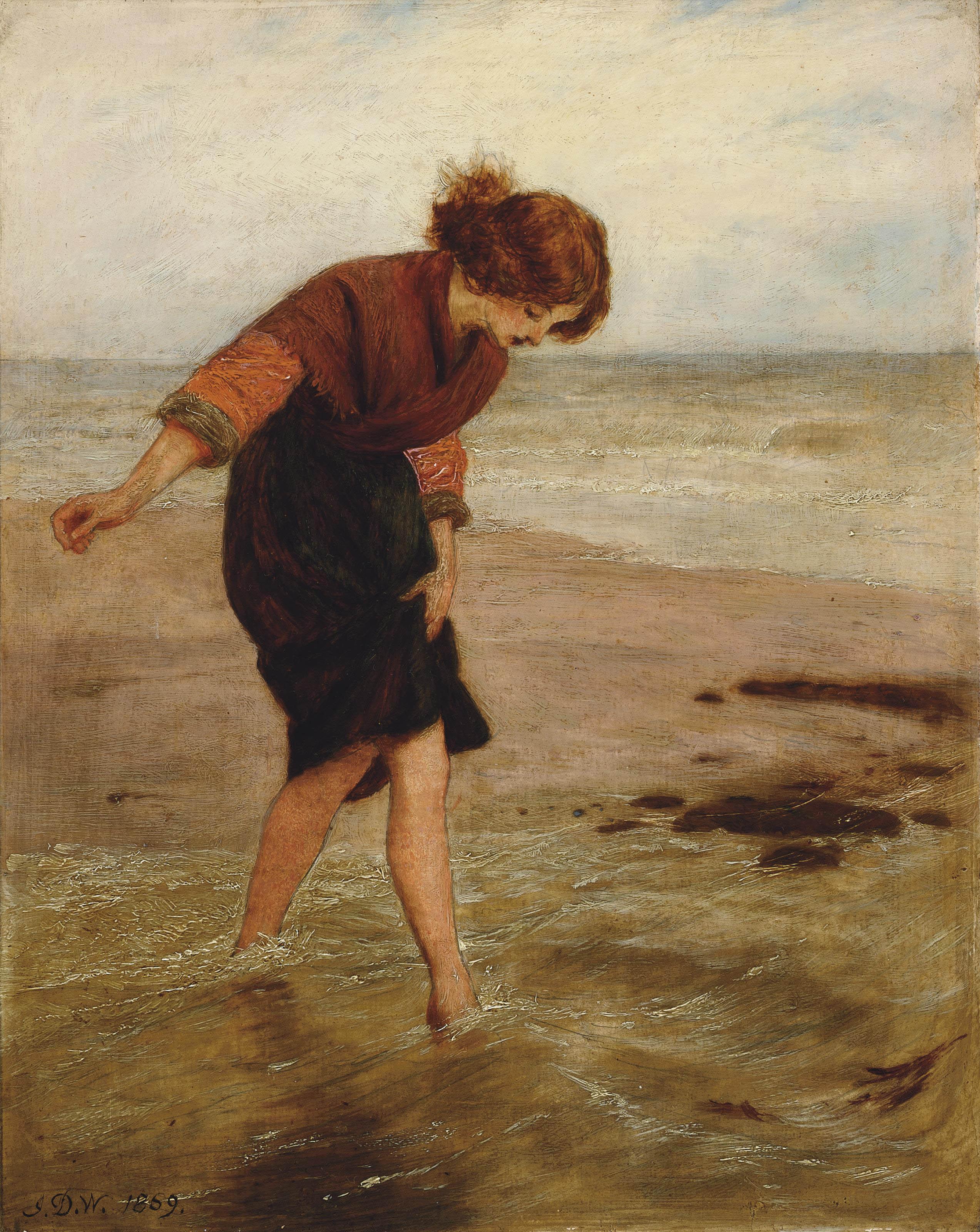 John Dawson Watson, R.W.S., R.B.A. - In the shallows