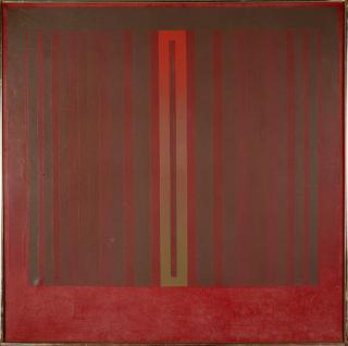 John Day - Iconic Neapolitan V 36 x 36 in. (91.4 x 91.4 cm) framed 36 3/4 x 24 3/4 x 2 in.