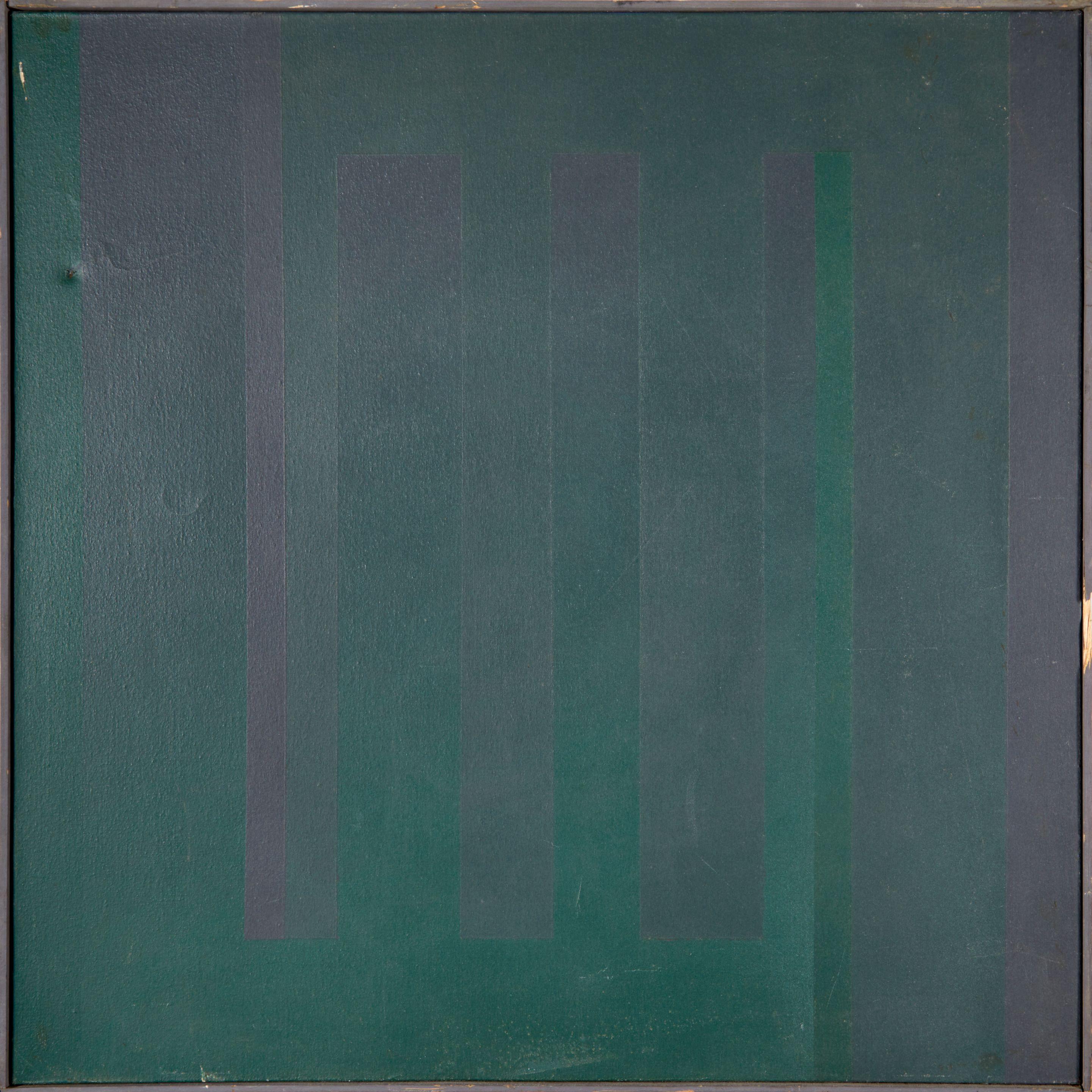 John Day - Two Part Invention: Grey Development 30 x 30 in. (76.2 x 76.2 cm) framed 30 3/4 x 30 3/4 x 1 1/2 in.