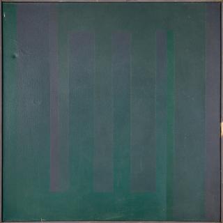 John Day - Two Part Invention: Grey Development 30 x 30 in. (76.2 x 76.2 cm) framed 30 3/4 x 30 3/4 x 1 1/2 in.