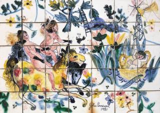 John De Burgh Perceval - Moses in the Bull Rushes