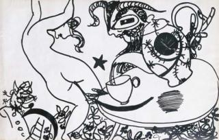 John de Burgh Perceval - Nude With Beast