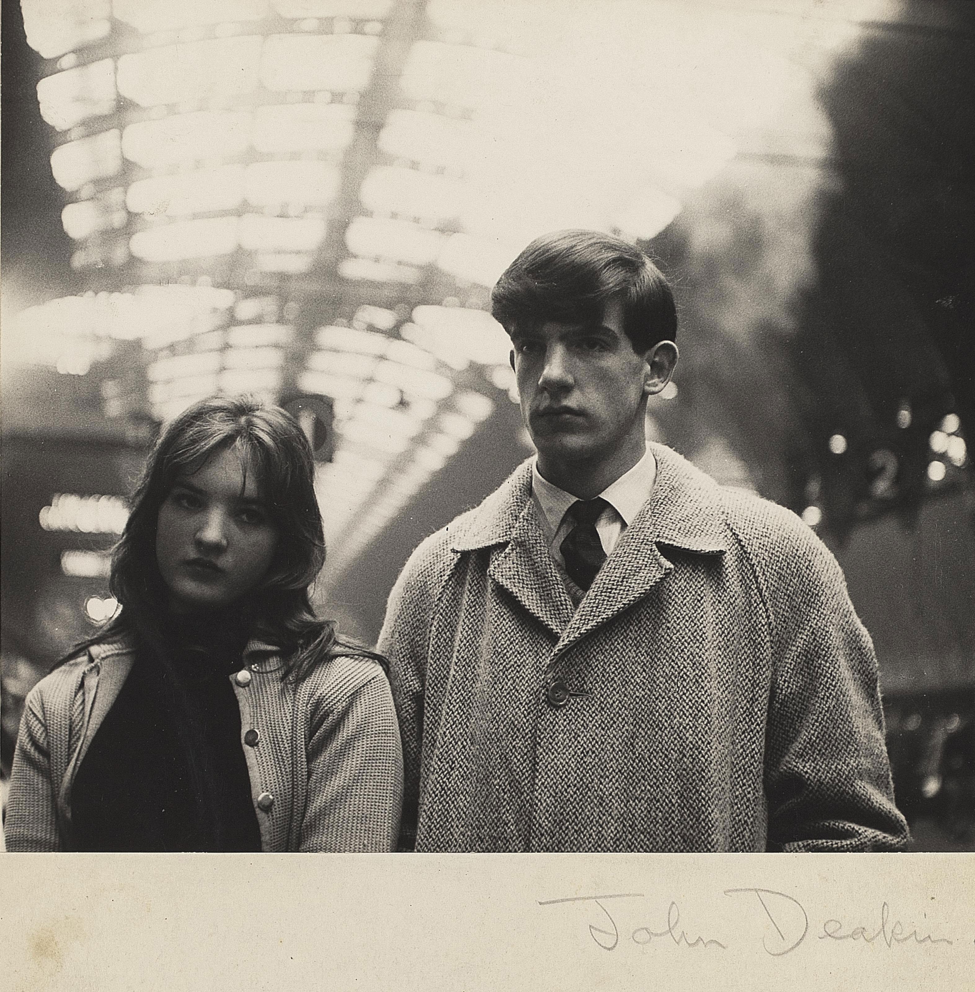 John Deakin - Portrait of Rosie and Christopher Barker, from the feature \'Bored Teenagers\' for About Town magazine, Paddington Station, London, 1962