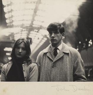 John Deakin - Portrait of Rosie and Christopher Barker, from the feature \'Bored Teenagers\' for About Town magazine, Paddington Station, London, 1962