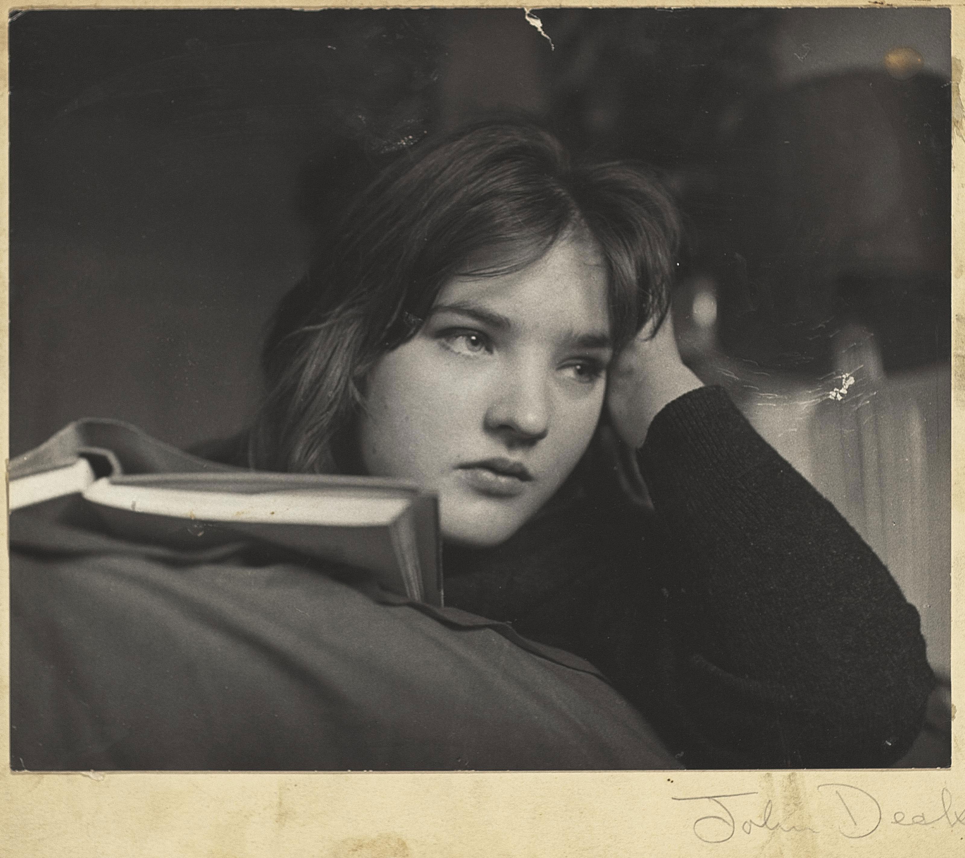 John Deakin - Portrait of Rosie Barker, from the feature \'Bored Teenagers\' for About Town magazine, 1962