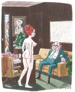 John Dempsey - You certainly look different without your dictation pad, Miss Bloom