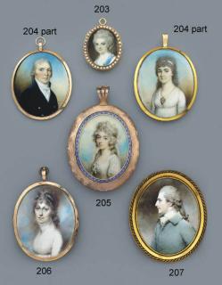 John Downman A.R.A. - Douglas, 8Th Duke of Hamilton And Brandon (1756-1799), In Profile To The Left In Pale Blue Coat, Yellow Waistcoat And Knotted Cravat, Powdered Hair En Queue