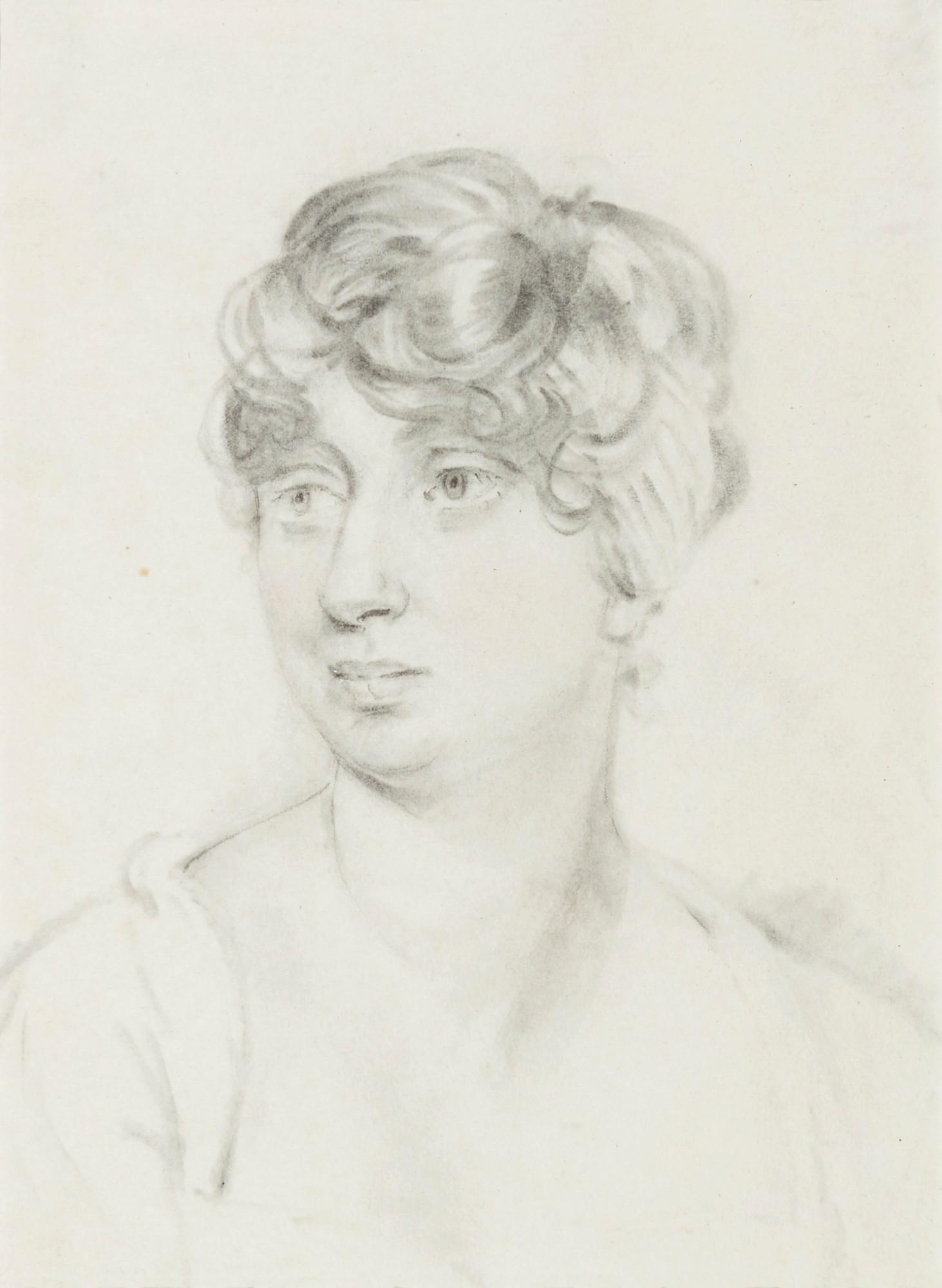 John Downman, A.R.A. - Portrait Of Mrs Hay, Née Arabella Campbell (1774-1819), Circa 1805