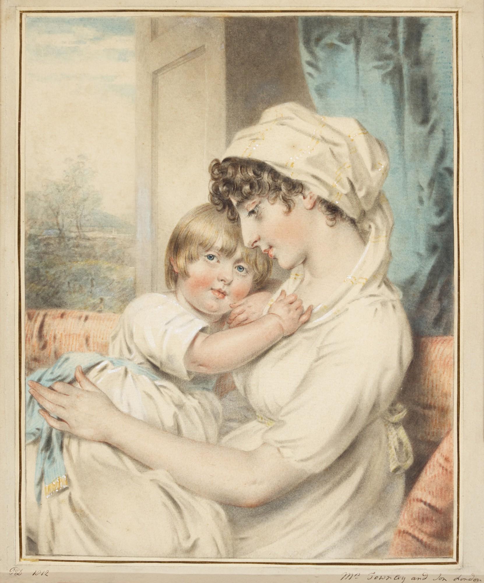 John Downman, A.R.A. - Portrait of Mrs Townley and her son