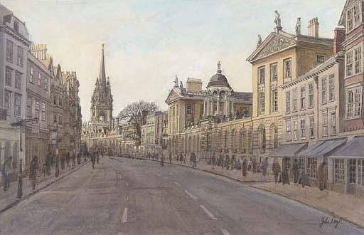 John Doyle, P.R.W.S. - Queen\'s College, High Street front