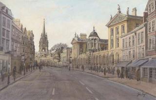 John Doyle, P.R.W.S. - Queen\'s College, High Street front