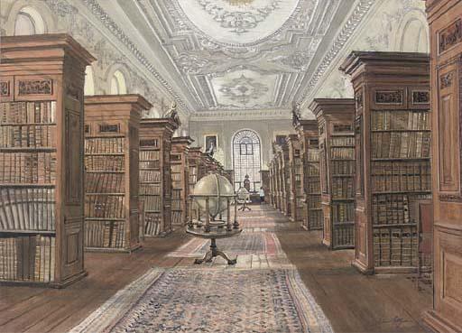 John Doyle, P.R.W.S. - Queen\'s College, Library