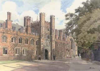 John Doyle, P.R.W.S. - St. John\'s College, The Great Gate