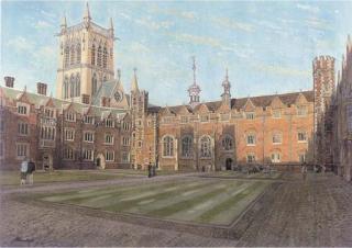 John Doyle, P.R.W.S. - St. John\'s College, The Second Court