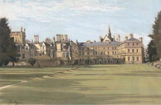 John Doyle, P.R.W.S. - Trinity College, Garden Quadrangle