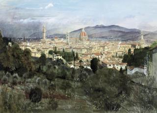 John Doyle - View of Florence from San Miniato