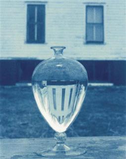 John Dugdale - Farmhouse Inverted In Mark Issacson\'S Venini Vase, Stone Ridge, Ny, 1990