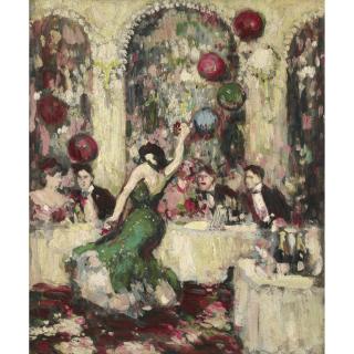 John Duncan Fergusson R.B.A. - A Montmartre Nightclub