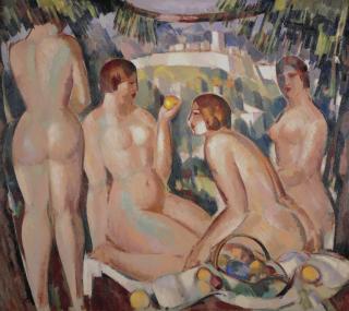 John Duncan Fergusson, R.B.A. - Déjeuner Sur L\'Herbe