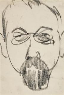 John Duncan Fergusson, R.B.A. - Portrait of a Man, Paris