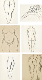 John Duncan Fergusson, R.B.A. - Studies Of Female Nudes