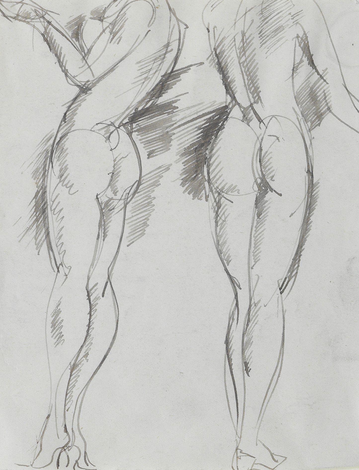 John Duncan Fergusson RBA - Female figure studies