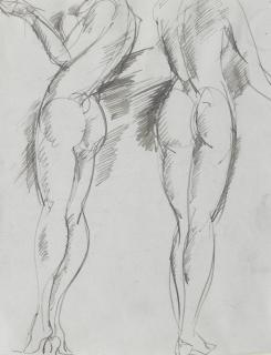 John Duncan Fergusson RBA - Female figure studies