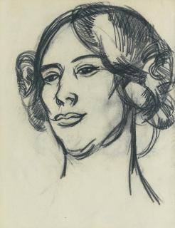 John Duncan Fergusson RBA - Female Head Study