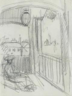 John Duncan Fergusson RBA - From the veranda, Royan, c. 1910