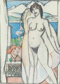 John Duncan Fergusson RBA - On the Terrace